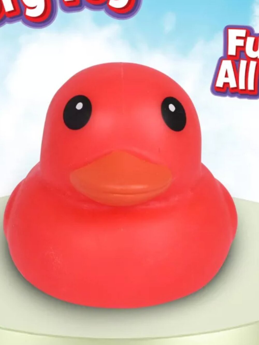Sunny Days Squeeezy Red Duck Fidget Toy (JUMBO)
